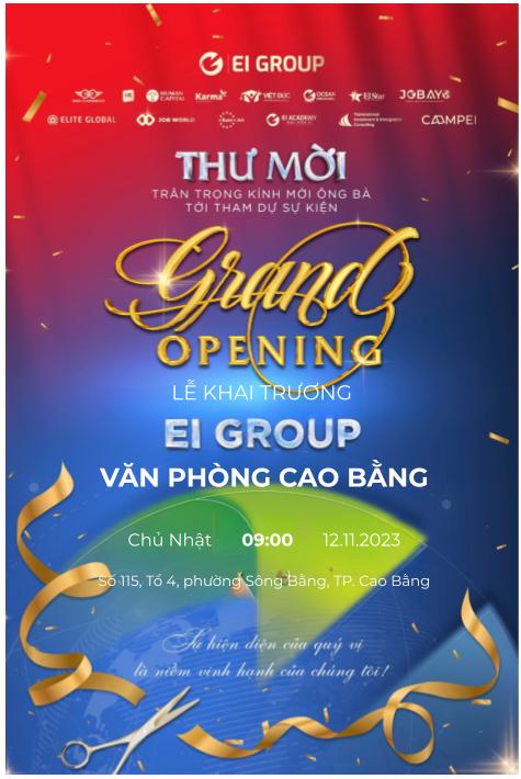 Thư mời tham dự khai trương văn phòng tiếp nhận hồ sơ du học Đức tại Cao Bằng